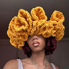 Load image into Gallery viewer, Adult lace beanie hat fashion and versatile ruffle pullover hat AE4147