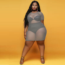 Load image into Gallery viewer, See-through solid color dress (without inner)AY1773