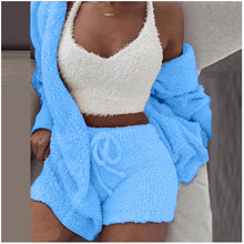 Load image into Gallery viewer, Plush three-piece soft casual wear