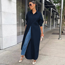 Load image into Gallery viewer, Fashion Solid Color Long Shirt (AY1669)