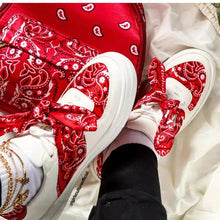 Load image into Gallery viewer, Satin flat round toe floral casual shoes (HPSD115)