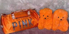 Load image into Gallery viewer, Sequin bag + teddy bear slippers sets