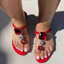 Load image into Gallery viewer, Fashionable shiny rhinestone sandals(HPSD173)