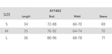 Load image into Gallery viewer, Fashion Print Slim Fit Long Sleeve Short T-Shirt(AY1663)