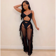 Load image into Gallery viewer, Sexy solid color mesh two-piece set(AY1807)