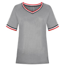 Load image into Gallery viewer, Fashion short sleeve v neck t-shirt(AY1733)