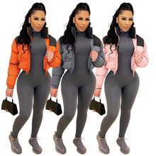 Load image into Gallery viewer, Fashion color matching short cotton jacket(AY1495)