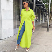 Load image into Gallery viewer, Fashion Solid Color Long Shirt (AY1669)