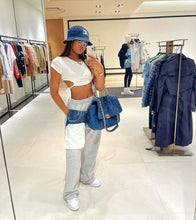 Load image into Gallery viewer, Fashion solid color panelled trousers(AY1780)