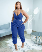 Load image into Gallery viewer, Candy color bandage leisure two-piece set AY2061