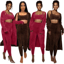 Load image into Gallery viewer, Solid color leisure three-piece suit(AY1520)