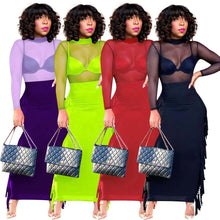 Load image into Gallery viewer, Sexy see-through mesh skirt suit (without inner wear)AY1790