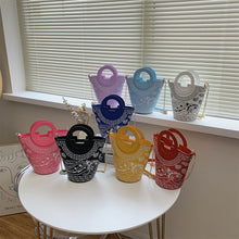 Load image into Gallery viewer, Cashew flower portable bucket bag AB2018