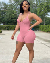 Load image into Gallery viewer, Pop suspender high quality pit strip Jumpsuit AY1951