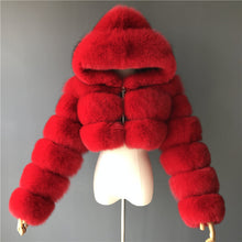Load image into Gallery viewer, Faux Fur Jacket Faux Fox Fur Long Sleeve(AY1358)