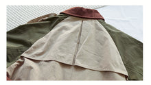 Load image into Gallery viewer, Children's contrast color long button trench coat(AY1340)