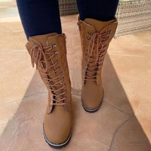 Load image into Gallery viewer, Snow boots mid-tube flat-heel round Martin boots(HPSD168)