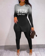 Load image into Gallery viewer, Fashion letter printing two-piece set(AY1599)