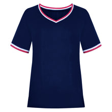 Load image into Gallery viewer, Fashion short sleeve v neck t-shirt(AY1733)