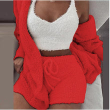 Load image into Gallery viewer, Plush three-piece soft casual wear