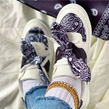 Load image into Gallery viewer, Satin flat round toe floral casual shoes (HPSD115)