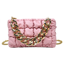 Load image into Gallery viewer, Fashion plaid thick chain portable small square bag(AB2060)