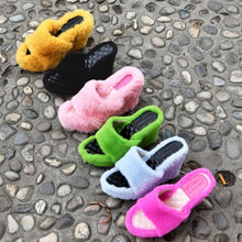 Load image into Gallery viewer, Platform Slippers with Wedge Fish Mouth(HPSD143)