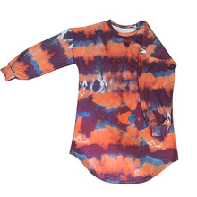 Load image into Gallery viewer, Fashion Print Tie Dye Dress (with Waist Bag)AY1785