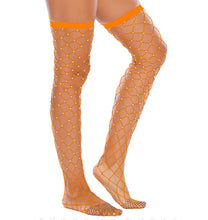 Load image into Gallery viewer, Hot sale sexy rhinestone fishnet stockings