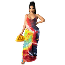 Load image into Gallery viewer, Casual loose print suspender Dress AY1936