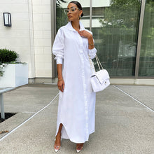 Load image into Gallery viewer, Fashion Solid Color Long Shirt (AY1669)