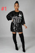 Load image into Gallery viewer, Fashion Sequin T-Shirt Mid Length Top(AY1753)