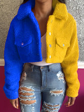 Load image into Gallery viewer, Personality stitching plush short coat(AY1583)