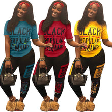 Load image into Gallery viewer, Trend letter printing two-piece set(AY1650)