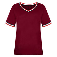 Load image into Gallery viewer, Fashion short sleeve v neck t-shirt(AY1733)