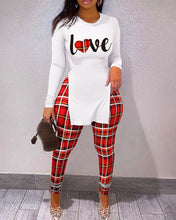 Load image into Gallery viewer, Fashion letter printing two-piece set(AY1599)