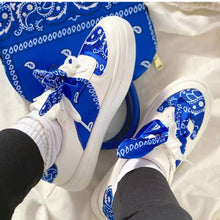 Load image into Gallery viewer, Satin flat round toe floral casual shoes (HPSD115)