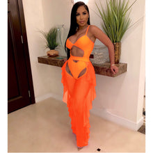 Load image into Gallery viewer, Sexy solid color mesh two-piece set(AY1807)
