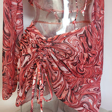 Load image into Gallery viewer, Fashion Print Four Piece Split Bikini(AY1743)
