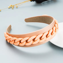 Load image into Gallery viewer, Fashion color chain macaron headband(AE4055)