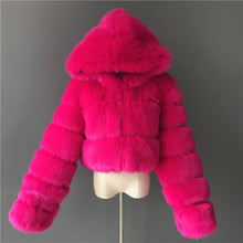 Load image into Gallery viewer, Faux Fur Jacket Faux Fox Fur Long Sleeve(AY1358)