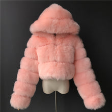 Load image into Gallery viewer, Faux Fur Jacket Faux Fox Fur Long Sleeve(AY1358)