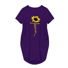 Load image into Gallery viewer, Casual Print Pocket Dress(AY1730)