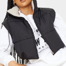 Load image into Gallery viewer, contrast color positive and negative two-wear sleeveless vest(AY1338)
