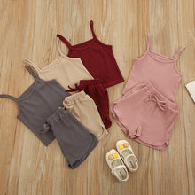 Load image into Gallery viewer, Children's camisole sports suit AY1096