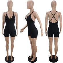 Load image into Gallery viewer, Pop suspender high quality pit strip Jumpsuit AY1951