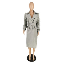 Load image into Gallery viewer, Ruffled long windbreaker jacket(AY1624)