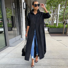 Load image into Gallery viewer, Fashion Solid Color Long Shirt (AY1669)