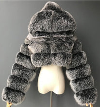 Load image into Gallery viewer, Faux Fur Jacket Faux Fox Fur Long Sleeve(AY1358)