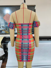 Load image into Gallery viewer, Mesh color contrast dress AY2066